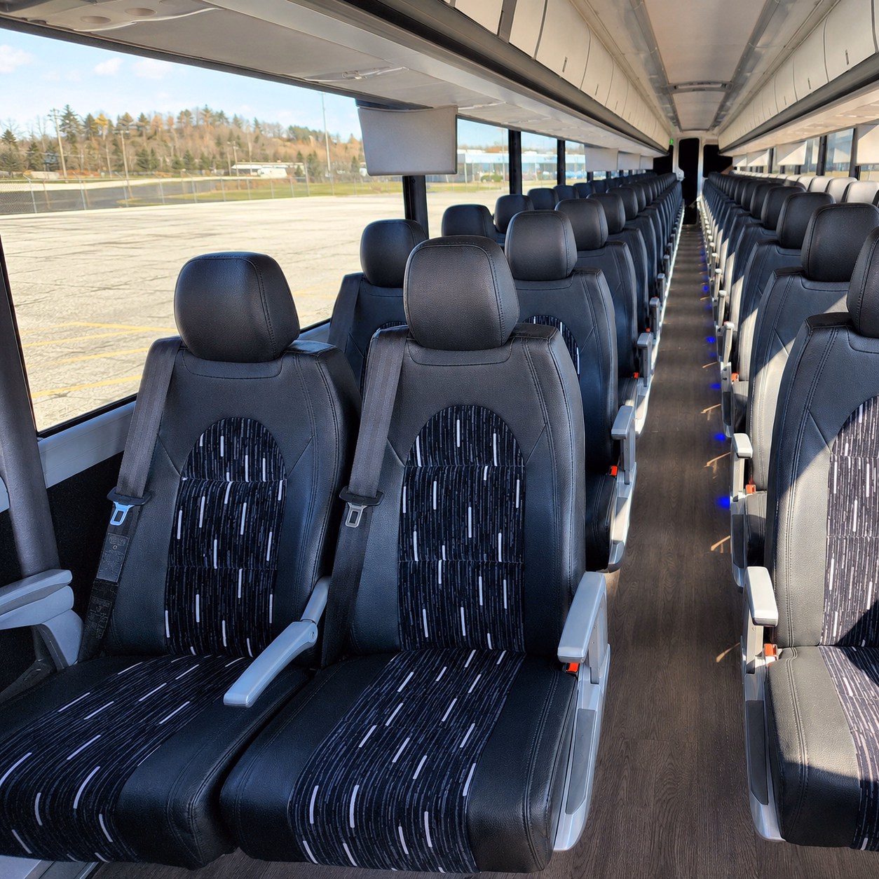 san mateo charter bus interior