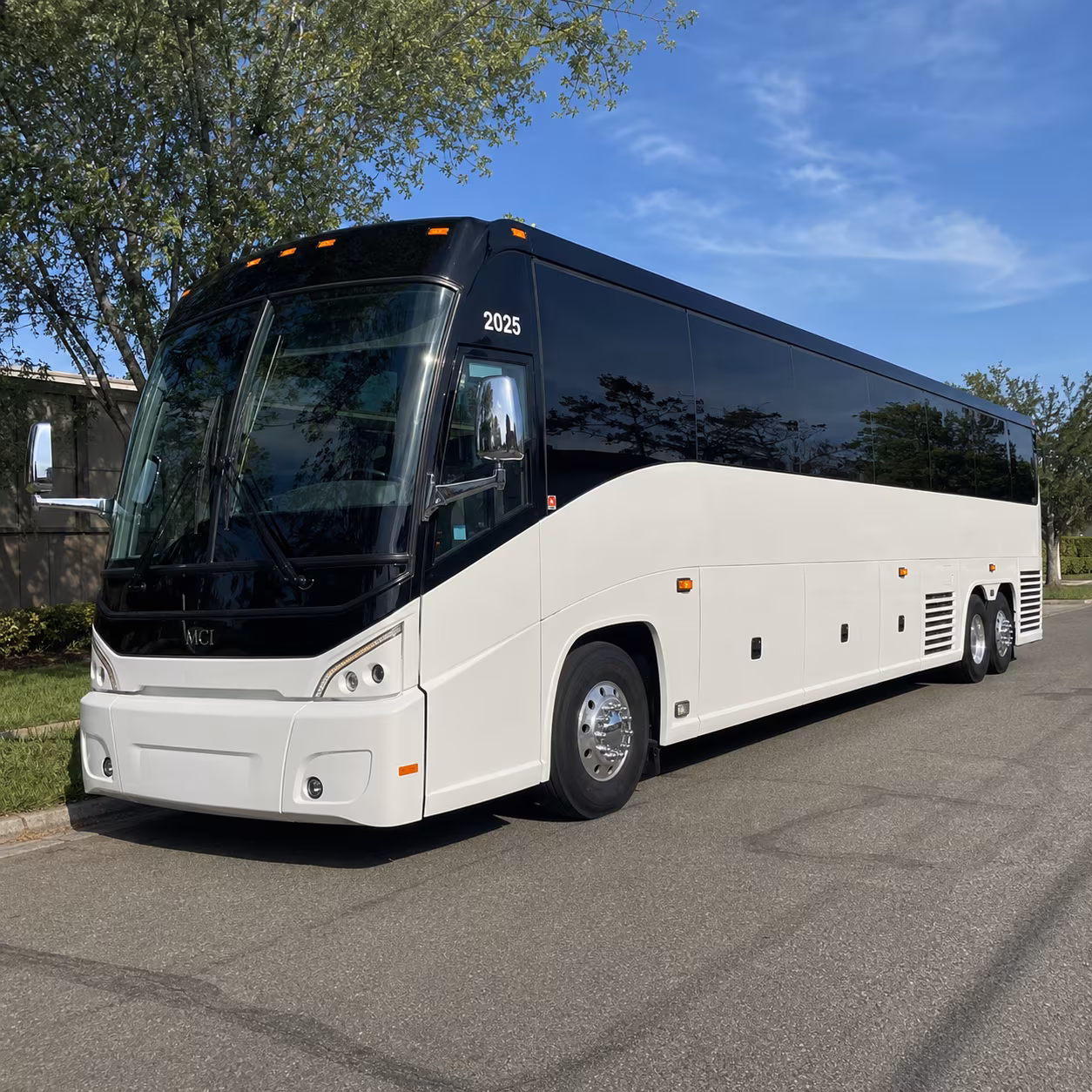 san mateo charter bus rental exterior