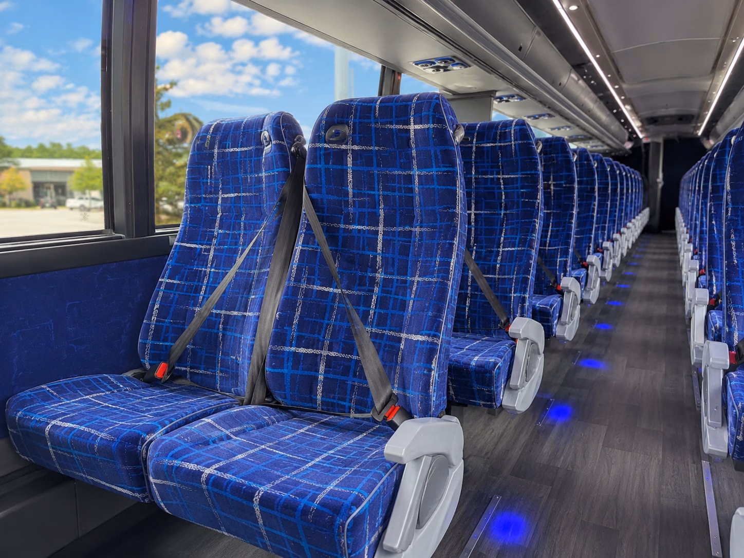san mateo charter bus rental interior